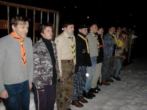 Построение. Подъем и спуск флага