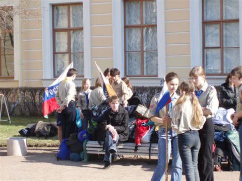 Скаутский парад в Павловске 30 апреля 2006 г. 10