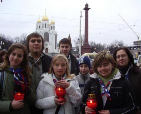 "Эстафета Рождественского Огня Мира" в Калининграде