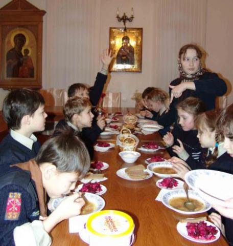 В трапезной