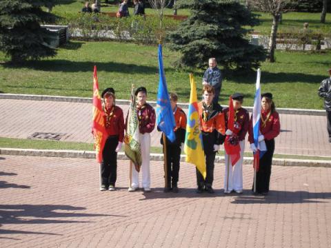 Скаутский парад в день Св. Георгия (6 мая, Москва, Поклонная гора) 14