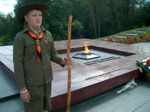 Возложение венка в память погибшим