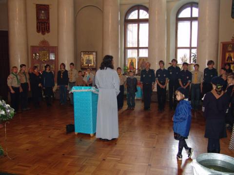 Церемонии:Т.О.,переход из стаи в отряд, передача отряда.