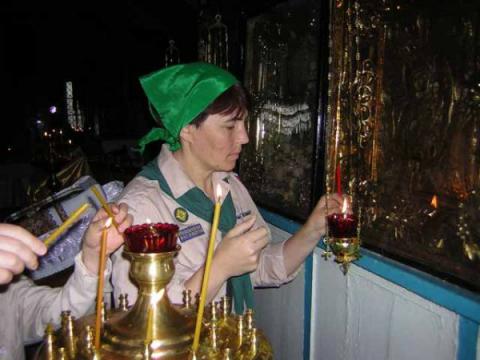 Благодатный Огонь в ст. Калининской 1
