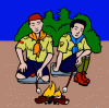Scouts, fire